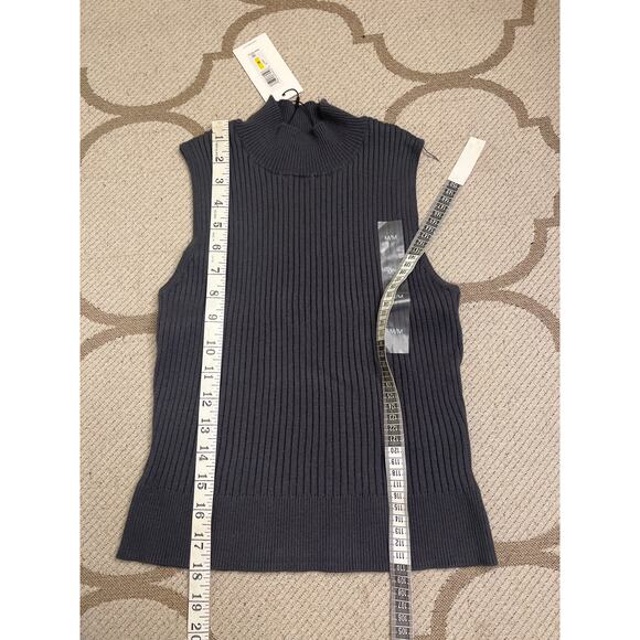 Calvin Klein Jeans Soft Ribbed Knit Joggers & mockneck top gray SET, size M, NWT - Picture 10 of 11